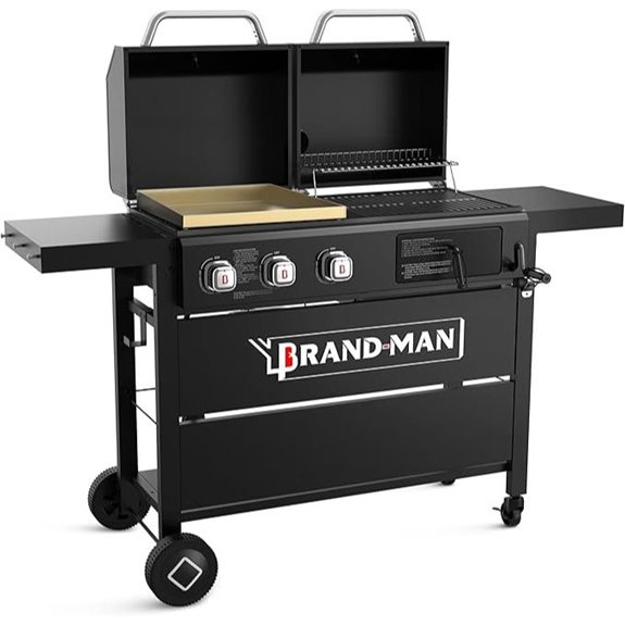Brand-Man Dual Fuel Grill & Griddle Combo