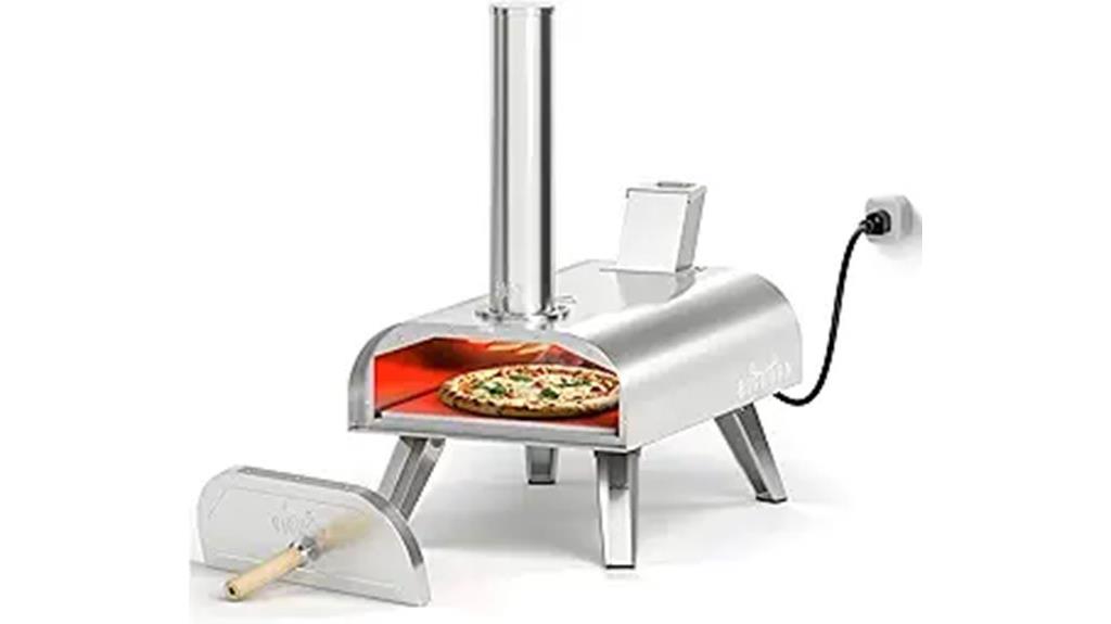 dual fuel pizza oven