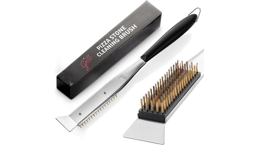 dual purpose pizza cleaning tool