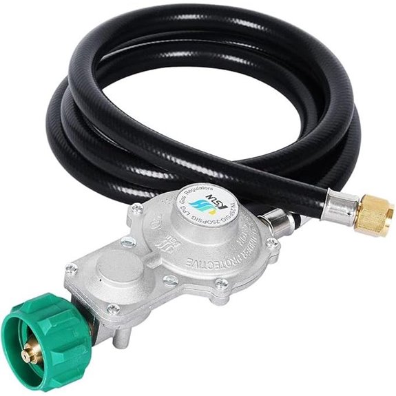 GGC 5FT Dual Stage Propane Regulator with Hose