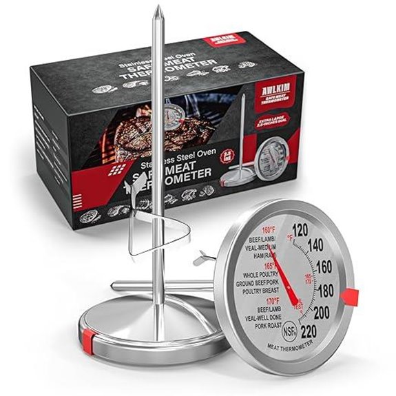 Two-Pack Stainless Steel Meat Thermometers
