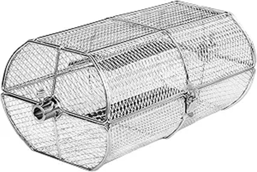 Heavy Duty Stainless Steel Rotisserie Basket