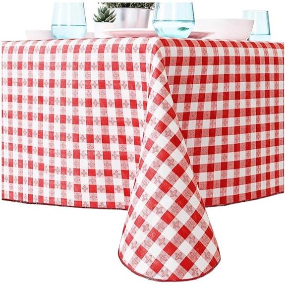 Heavy-Duty Waterproof Vinyl Tablecloth 2-Pack