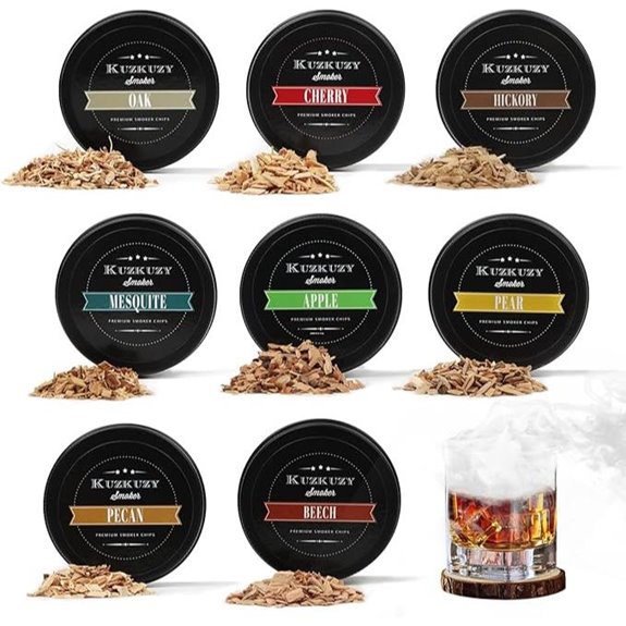 Cocktail Smoker Wood Chips Variety Pack (8 Flavors)
