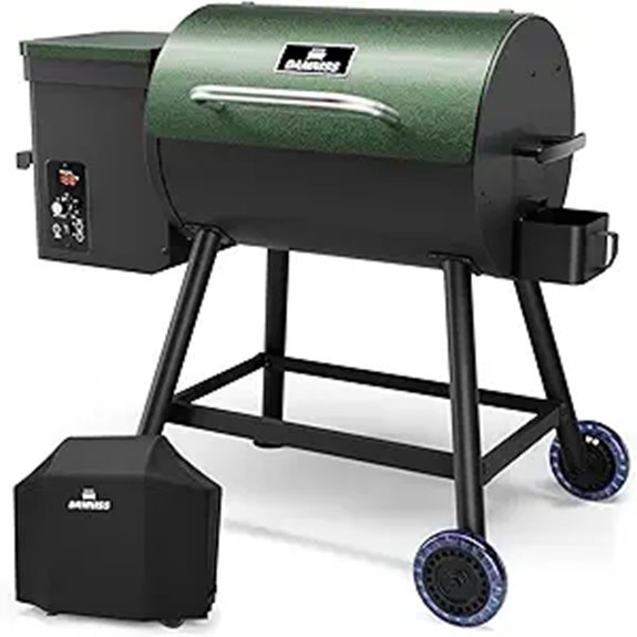 Electric Pellet Smoker Grill with Auto Feed & Cover