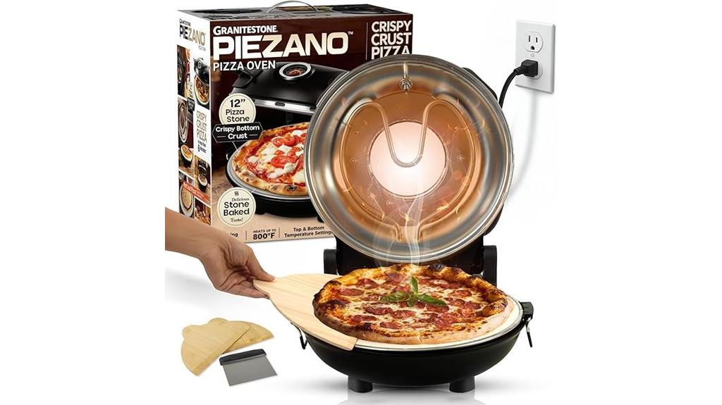 electric pizza oven with ceramic stone