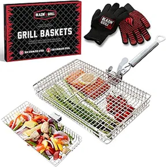 Blazin' Grill Baskets for Outdoor BBQ and Vegetables