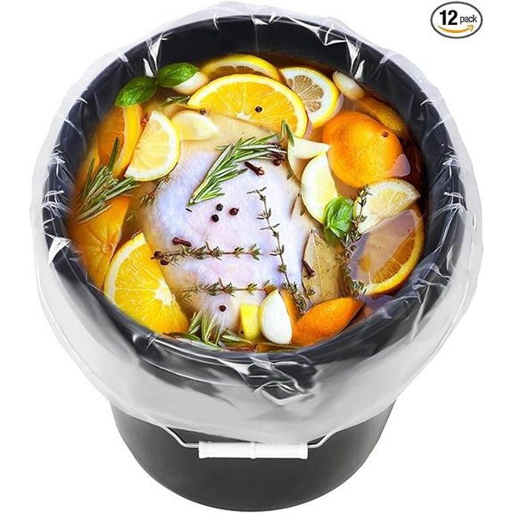 5-Gallon Food Grade Leak-Proof Bucket Liner Bags