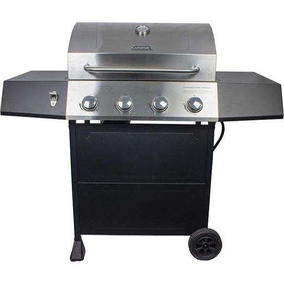 Cuisinart 4-Burner Gas Grill with Side Tables