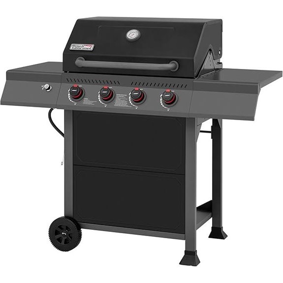 Royal Gourmet 4-Burner Propane Gas Grill with Warming Rack