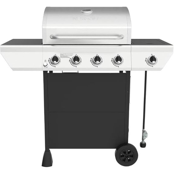 Nexgrill 4-Burner Propane Gas Grill with Side Burner