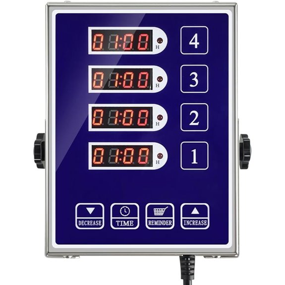 Precision Kitchen Timers for Cooking (4-Channel)