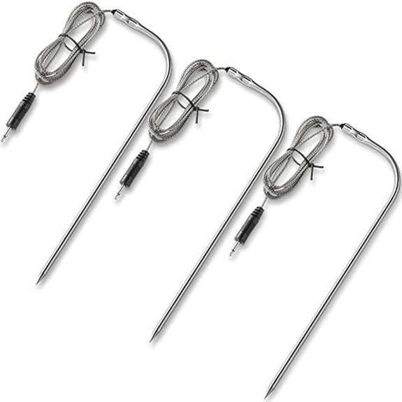 3 Meat Temperature Probes for Grills and Smokers