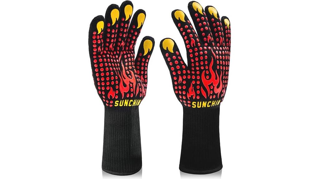 heat resistant bbq gloves