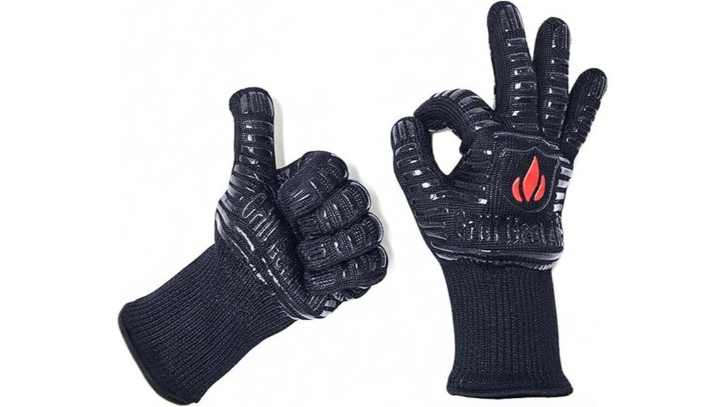 heat resistant bbq gloves
