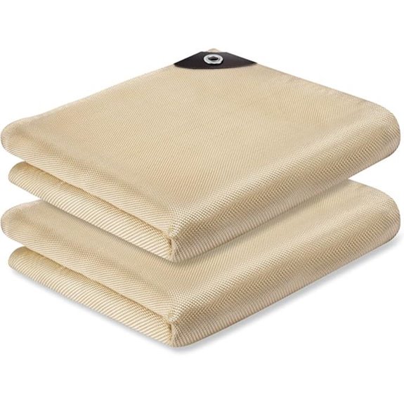 Kanhiro 2 Pack Welding Blankets Heat Resistant 4x6 ft