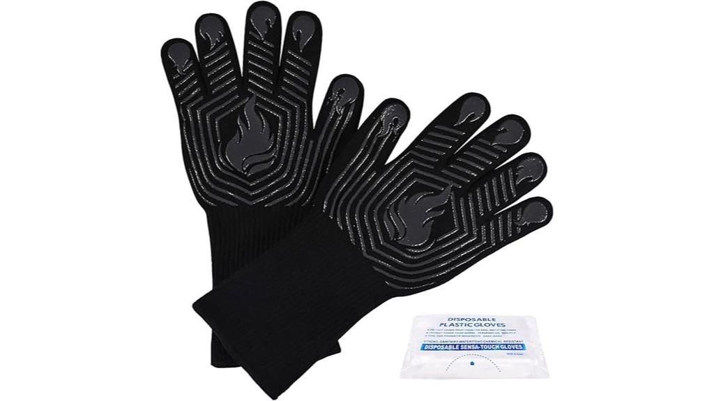 heatproof silicone cooking gloves