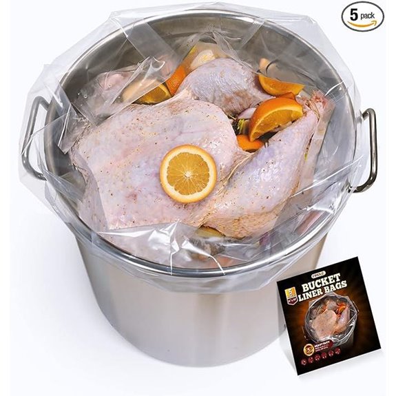 5 Gallon Heavy Duty Leak-Proof Food Storage Bags