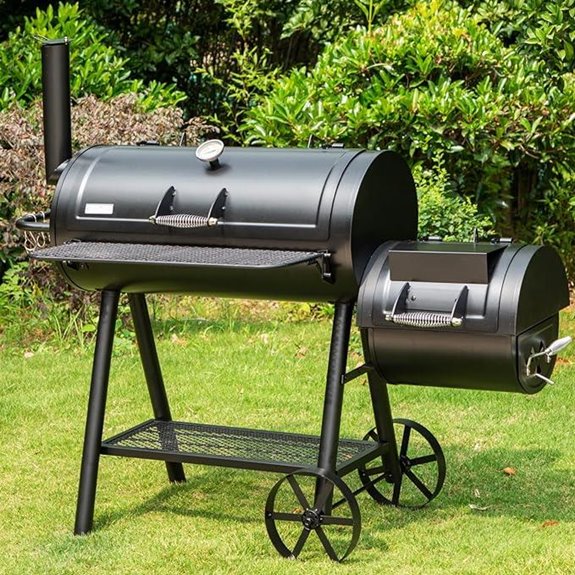Sophia & William Heavy-Duty Charcoal Smoker and Grill