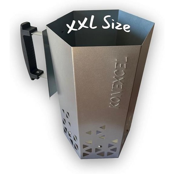 Heavy Duty Charcoal Chimney Starter for BBQ Grills
