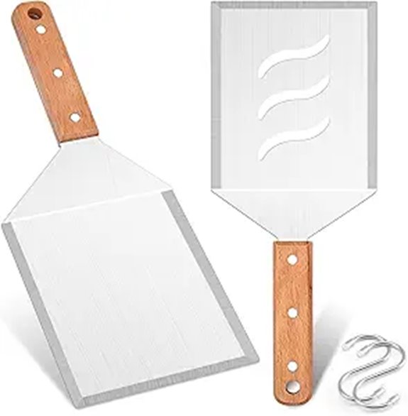 Leonyo Heavy Duty Stainless Steel Burger Spatula Set