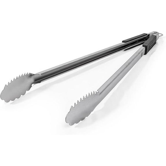 Long Grill Tongs 24-Inch Heavy Duty Stainless Steel
