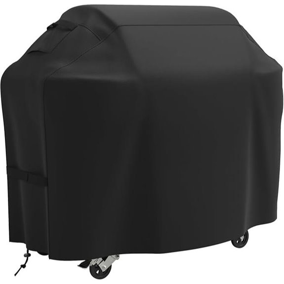 Heavy Duty Waterproof 55-inch Grill Cover with Straps
