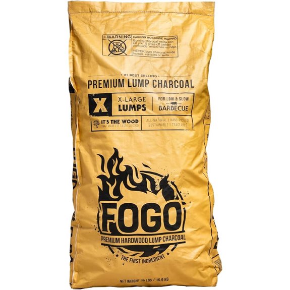 FOGO Premium Hardwood Lump Charcoal for Grilling