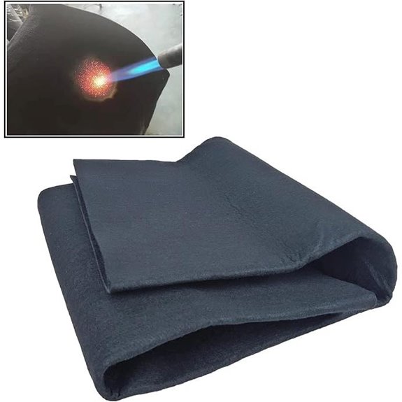 Fireproof Welding Blanket 1800°F Heat Shield for Fireplace