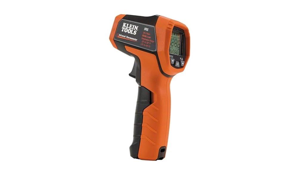 infrared thermometer with dual lasers