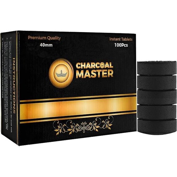 Coal Instant Light Incense Charcoal Disks (100 Tablets)
