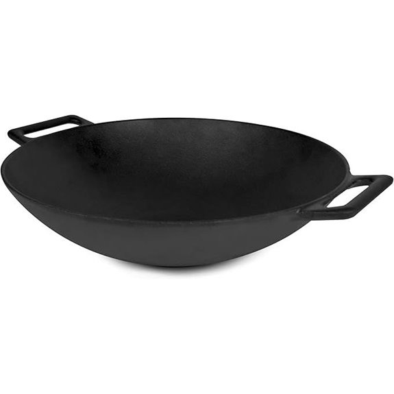 Jim Beam 12 Cast Iron Grilling Wok and Griddle