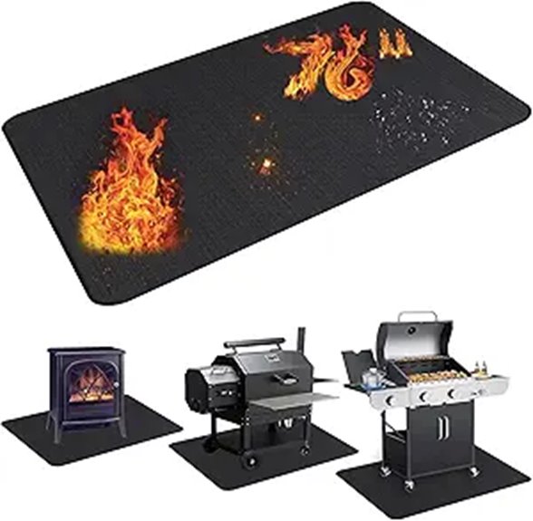 UBeesize Large Double-Sided Fireproof Grill Mat