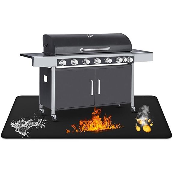 30x48 Inch Fireproof Grill Mat for Outdoor BBQ