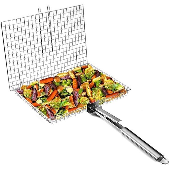 Extra Large Grill Basket for Outdoor Cooking
