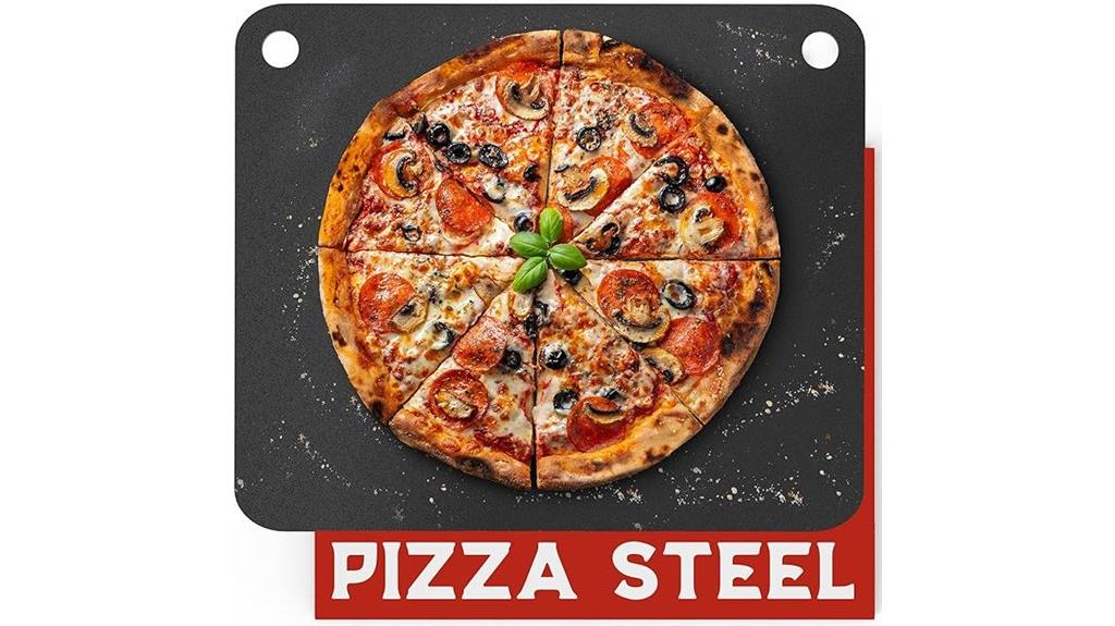 large stainless steel pizza pan