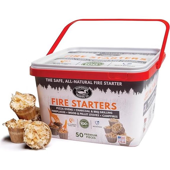 Superior Fire Starter Pods in Bucket 50 Large USA Made