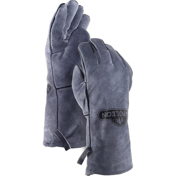 Napoleon Leather BBQ Gloves with Forearm Protection