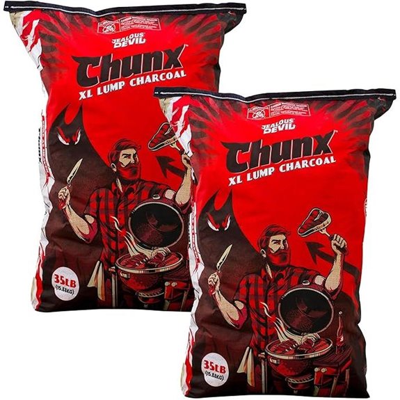 Jealous Devil 100% Natural Hardwood Lump Charcoal (2 Pack)
