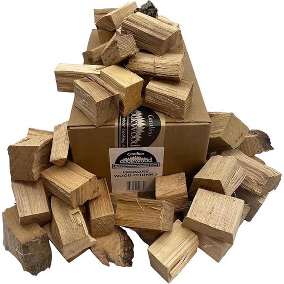 All-Natural Hickory Hardwood Smoking Wood Chunks