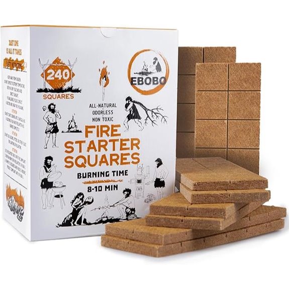 240 pcs Natural Wax Fire Starter Cubes