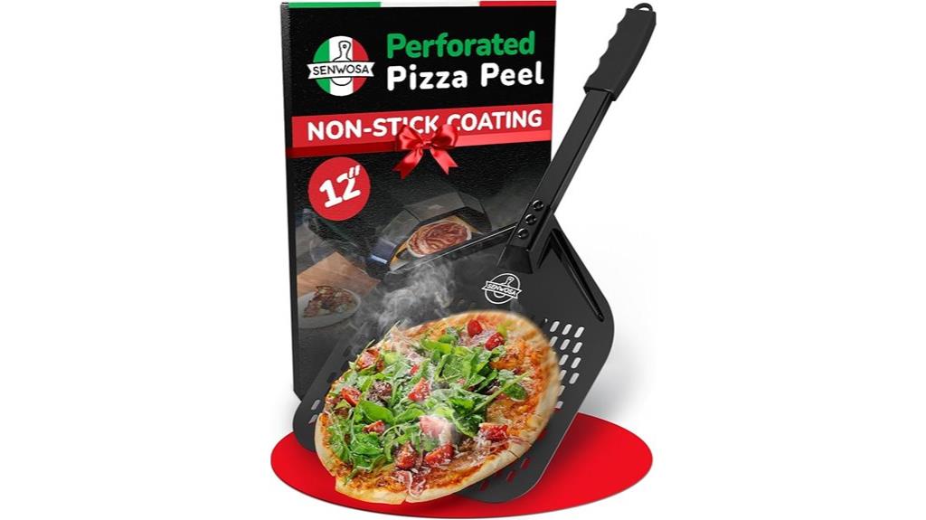 non stick perforated pizza peel