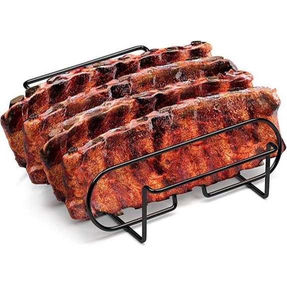 Sorbus Non-Stick Rib Rack for Grilling & Barbecuing