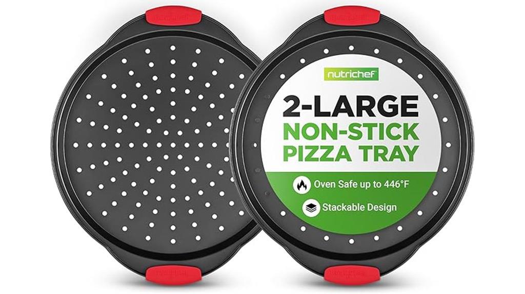 nonstick pizza tray set