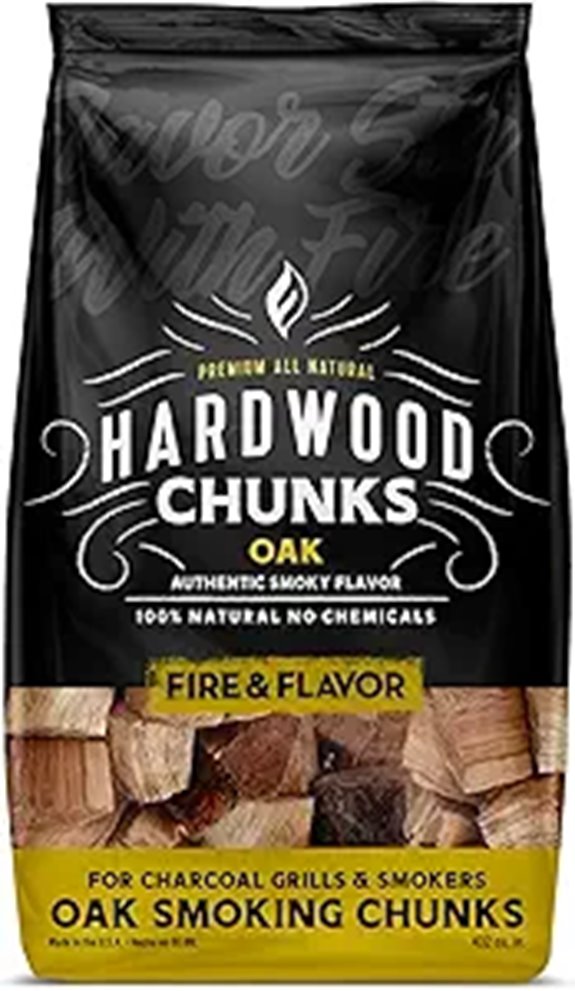 Fire & Flavor Oak Wood Chunks for Smoking