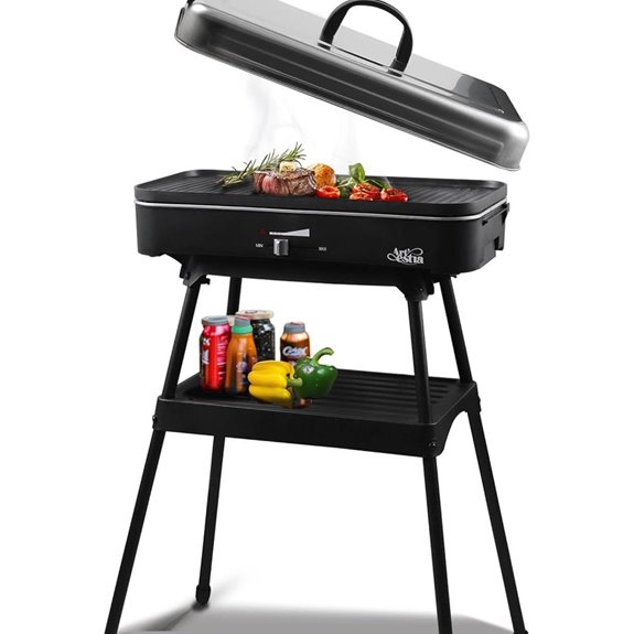 Artestia 1800W Electric Outdoor Smokeless Grill