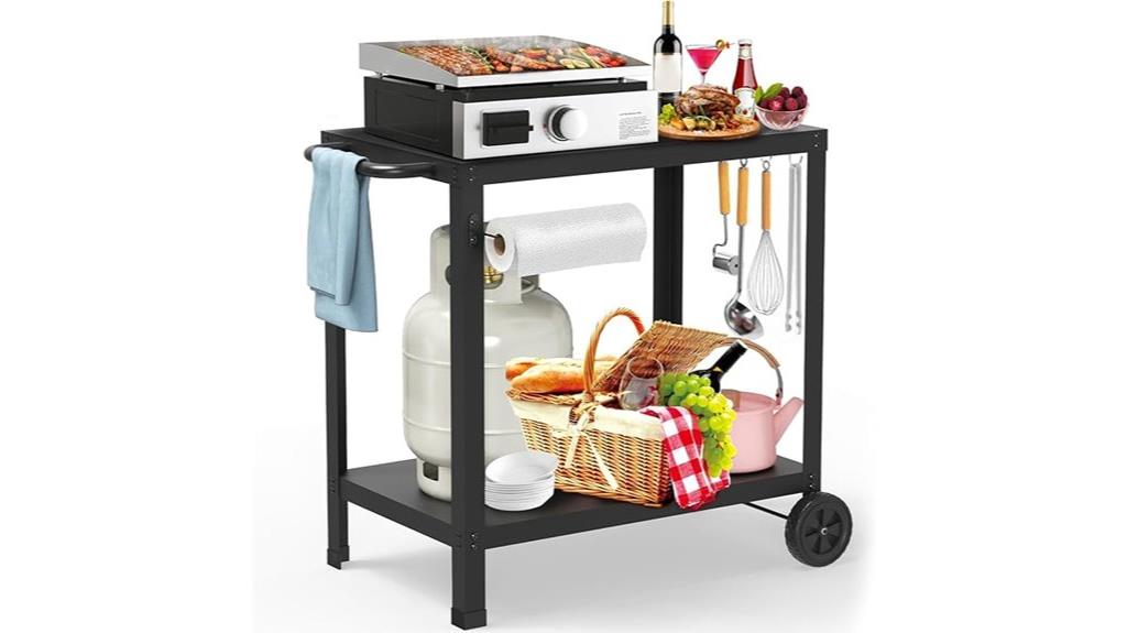 outdoor blackstone grill stand