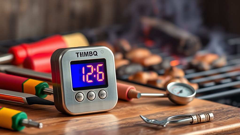 outdoor cooking timer features