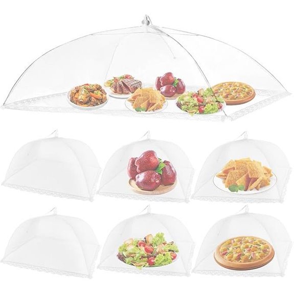 Mesh Food Covers Set for Outdoors (XL + 6 Large)