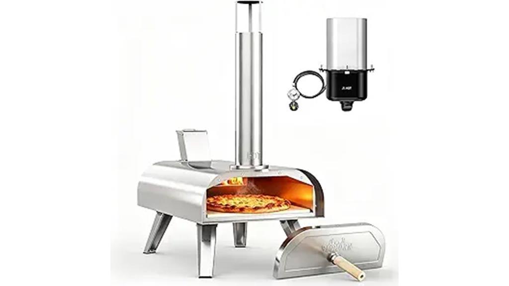outdoor multi fuel pizza oven